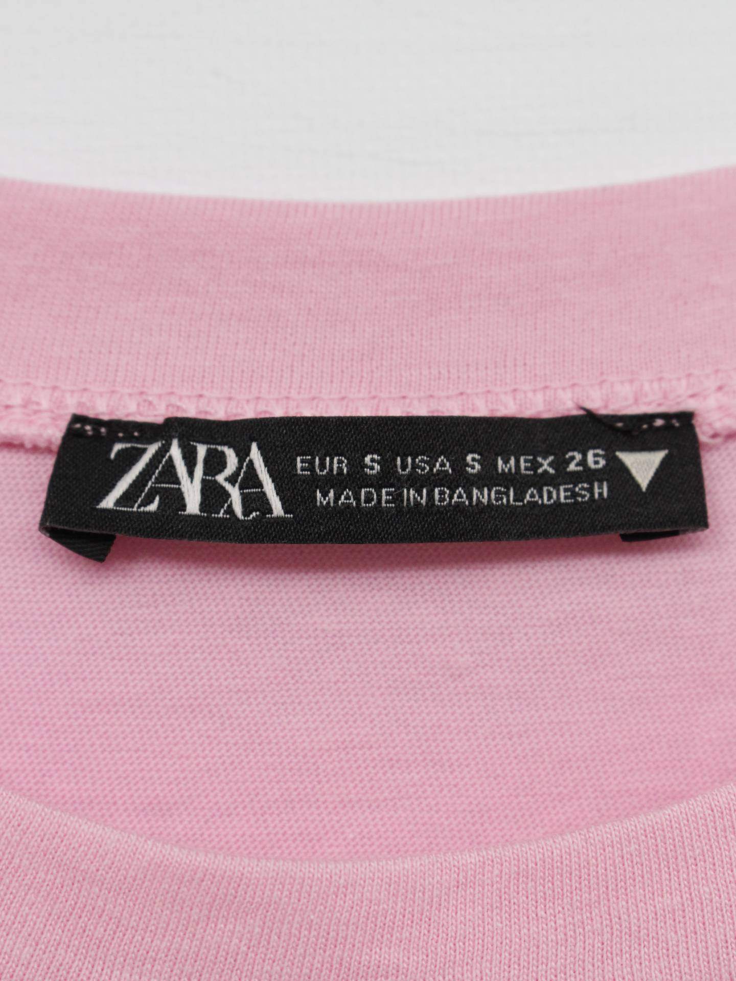 ZARA/ザラ/Tシャツ/カットソー/トップス/ピンク/S