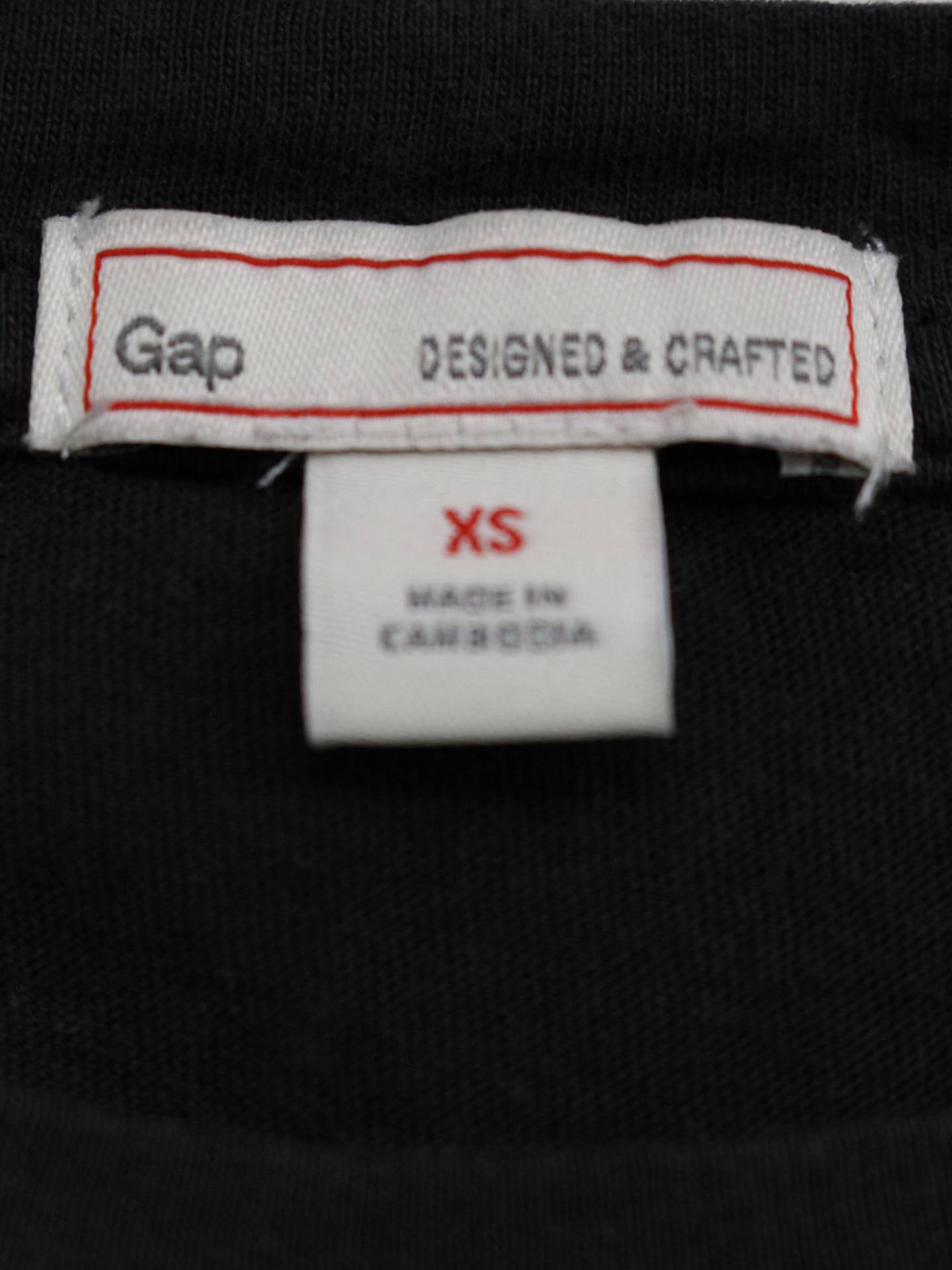 GAP/ギャップ/Tシャツ/カットソー/トップス/ブラック/XS
