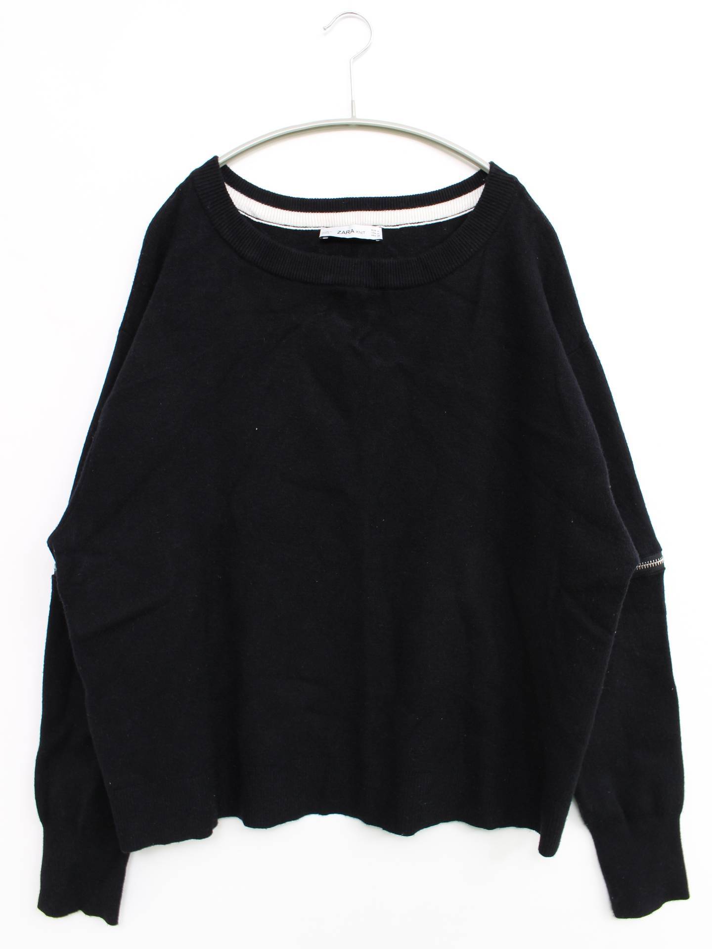 ZARA/ニット/セーター/トップス/ブラック/M