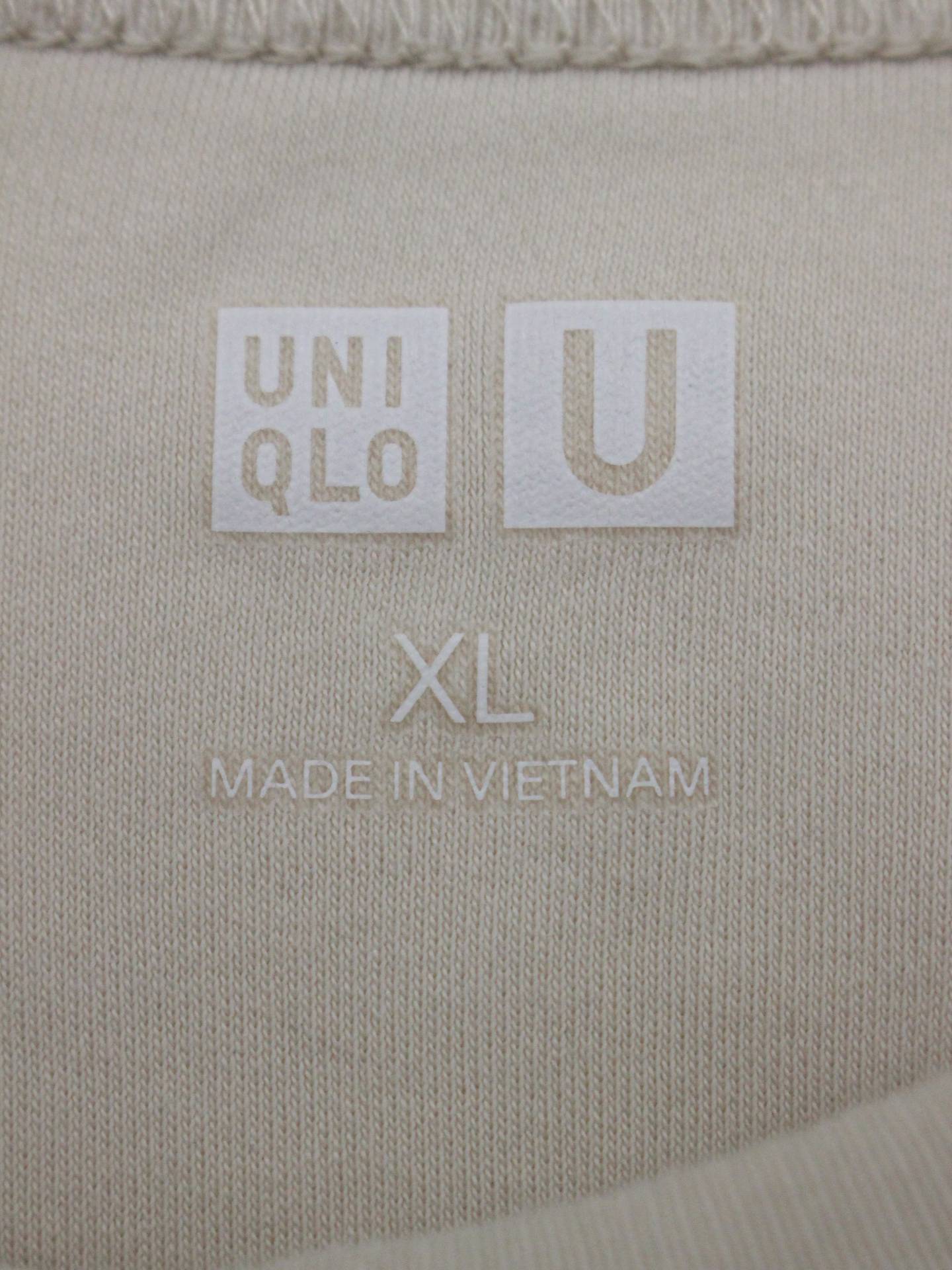 UNIQLO U/Tシャツ/カットソー/トップス/アイボリー/XL