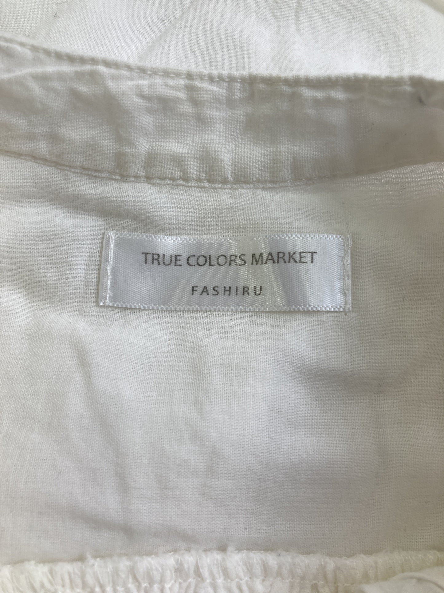 TRUE COLORS MARKET/シャツ/ブラウス/トップス/ホワイト