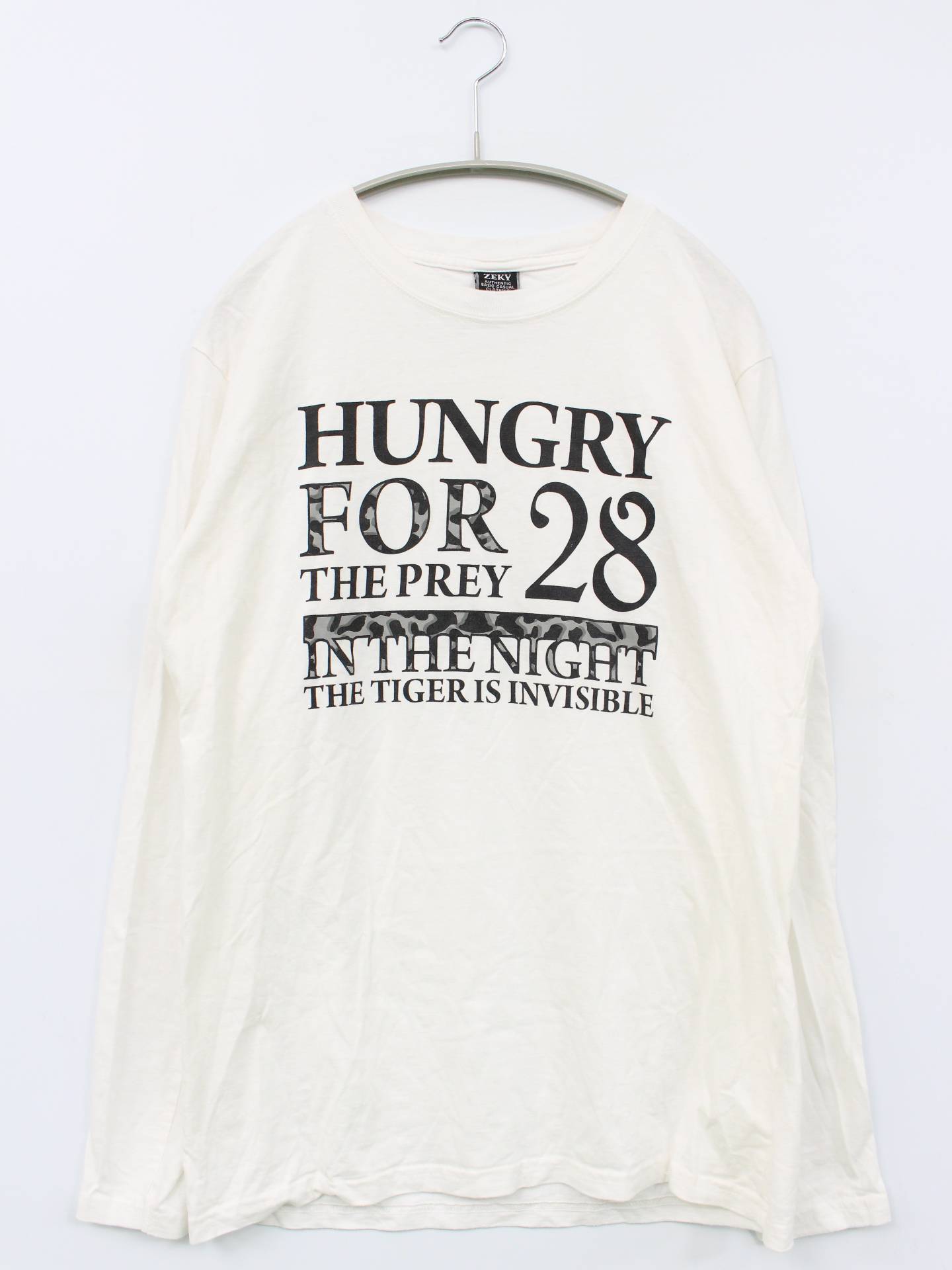 ZEKY/Tシャツ/カットソー/トップス/ホワイト/LL