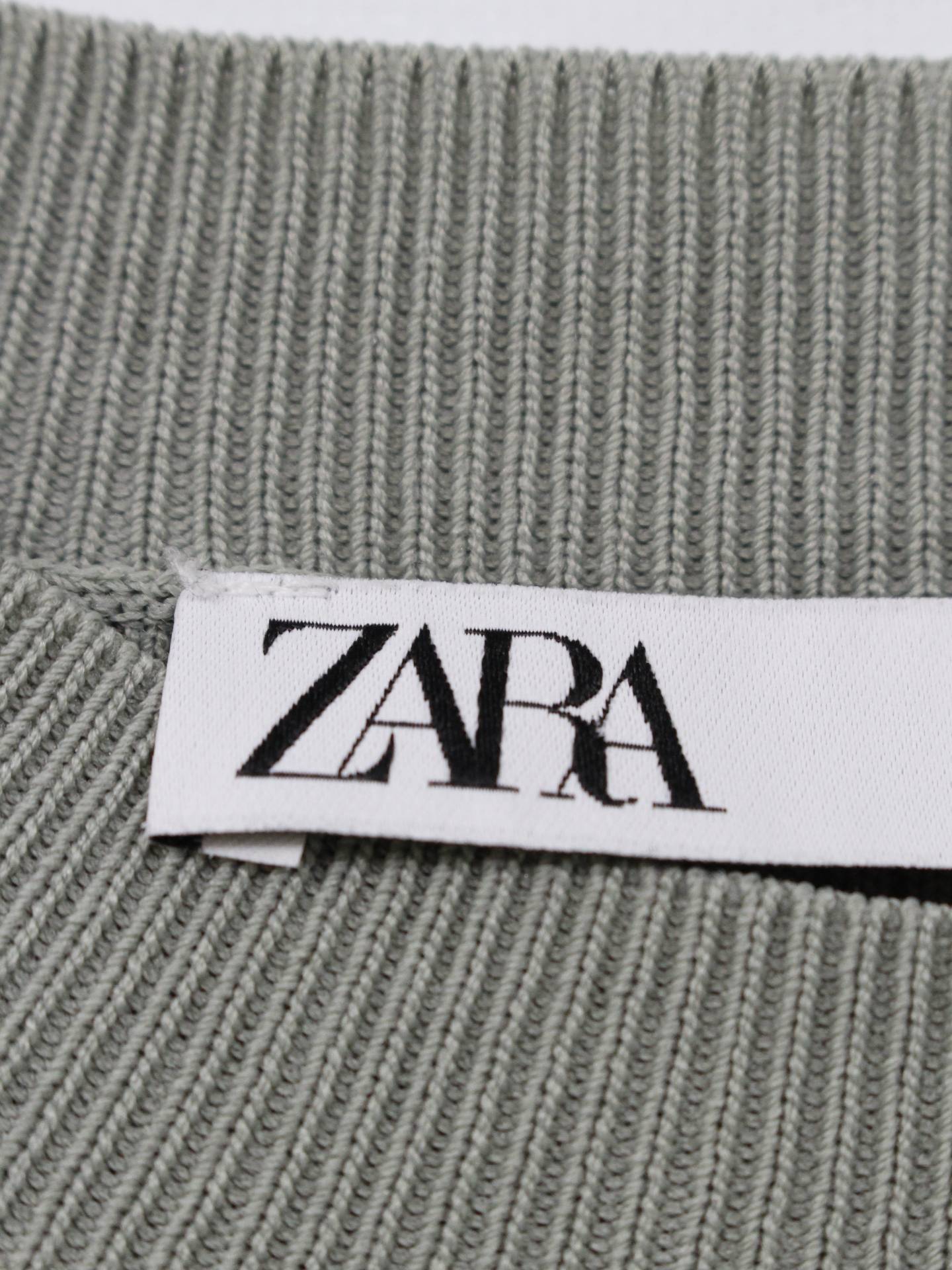 ZARA/ニット/セーター/トップス/グレー/EUR L/USA L/MEX 30