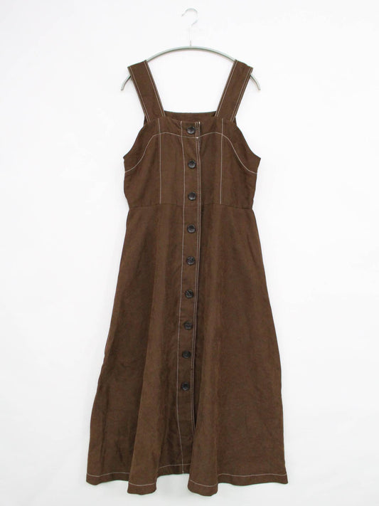 Hok trish/ワンピース/ワンピース/ドレス/ブラウン/L