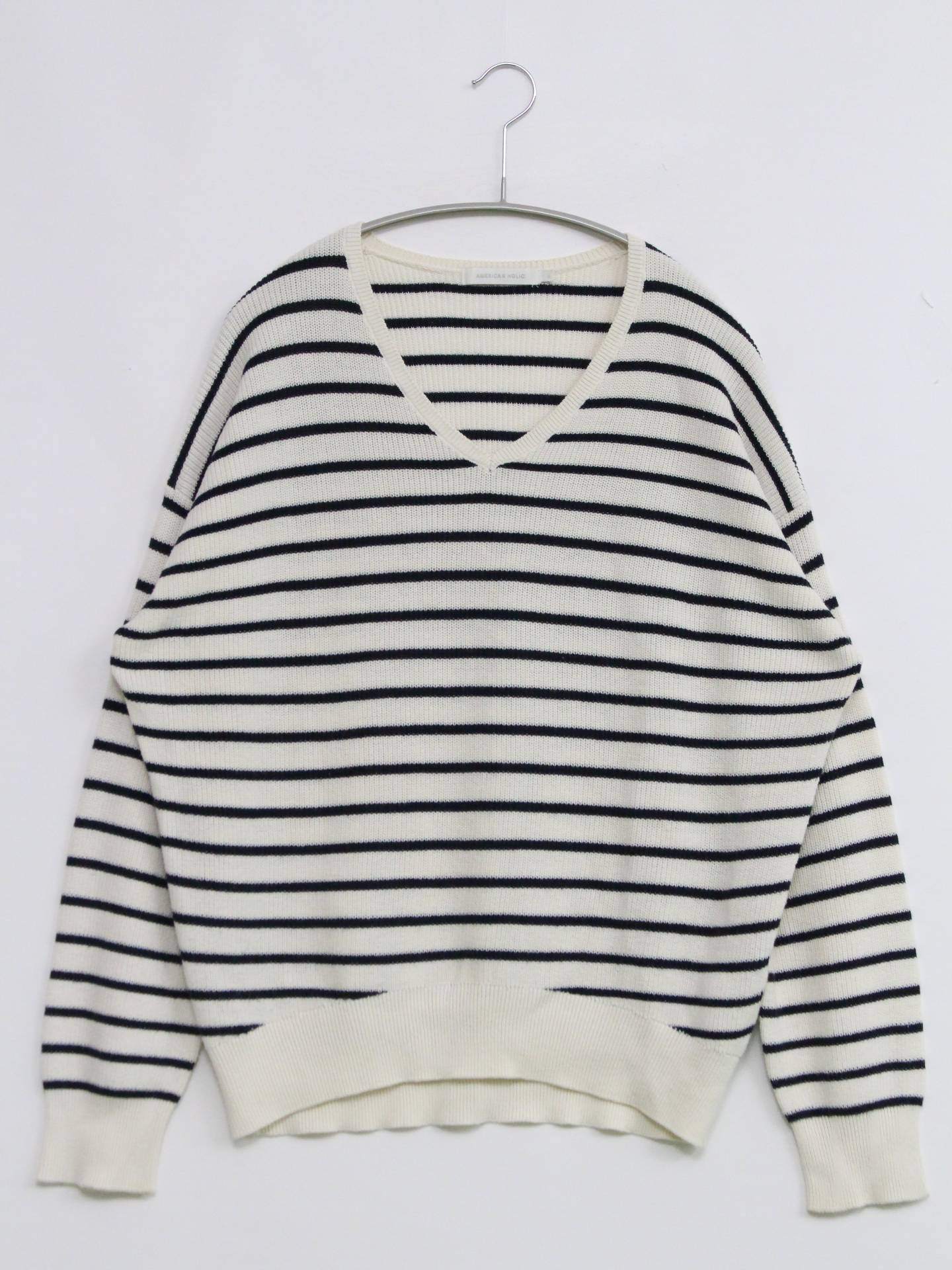 AMERICAN HOLIC/アメリカンホリック/ニット/セーター/トップス/ホワイト/M