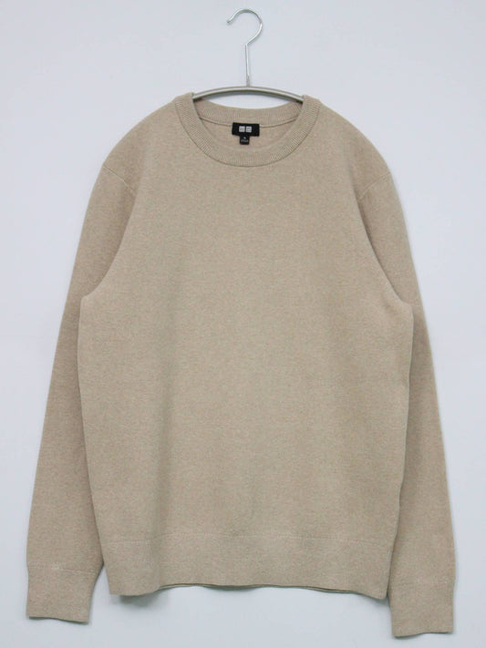 UNIQLO/ユニクロ/ニット/セーター/トップス/ベージュ/M