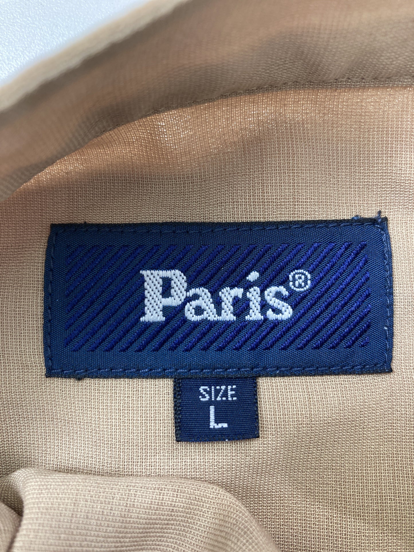 PARIS/シャツ/ブラウス/トップス/ブラウン/L