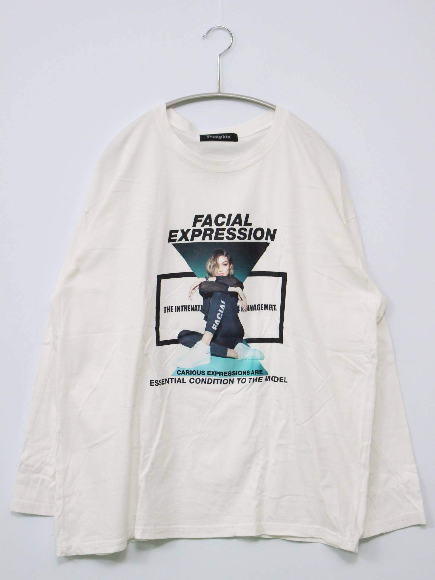 Pumpkin/Tシャツ/カットソー/トップス/ホワイト