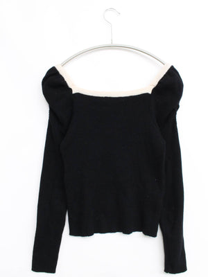 ems/エムズエキサイト/ニット/セーター/トップス/ブラック/F