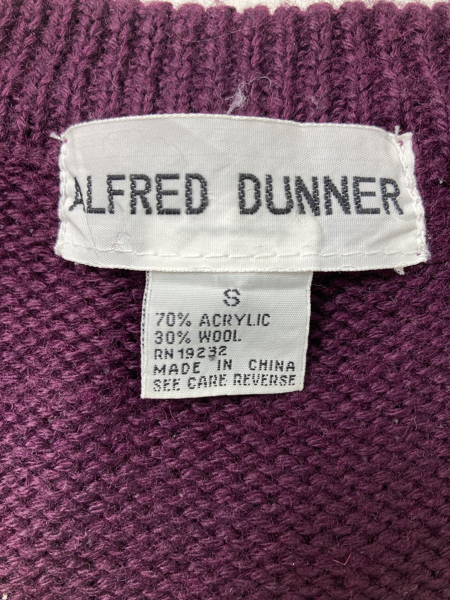 alfred dunner/アルフレッドダナー/カーディガン/ボレロ/トップス/パープル/S