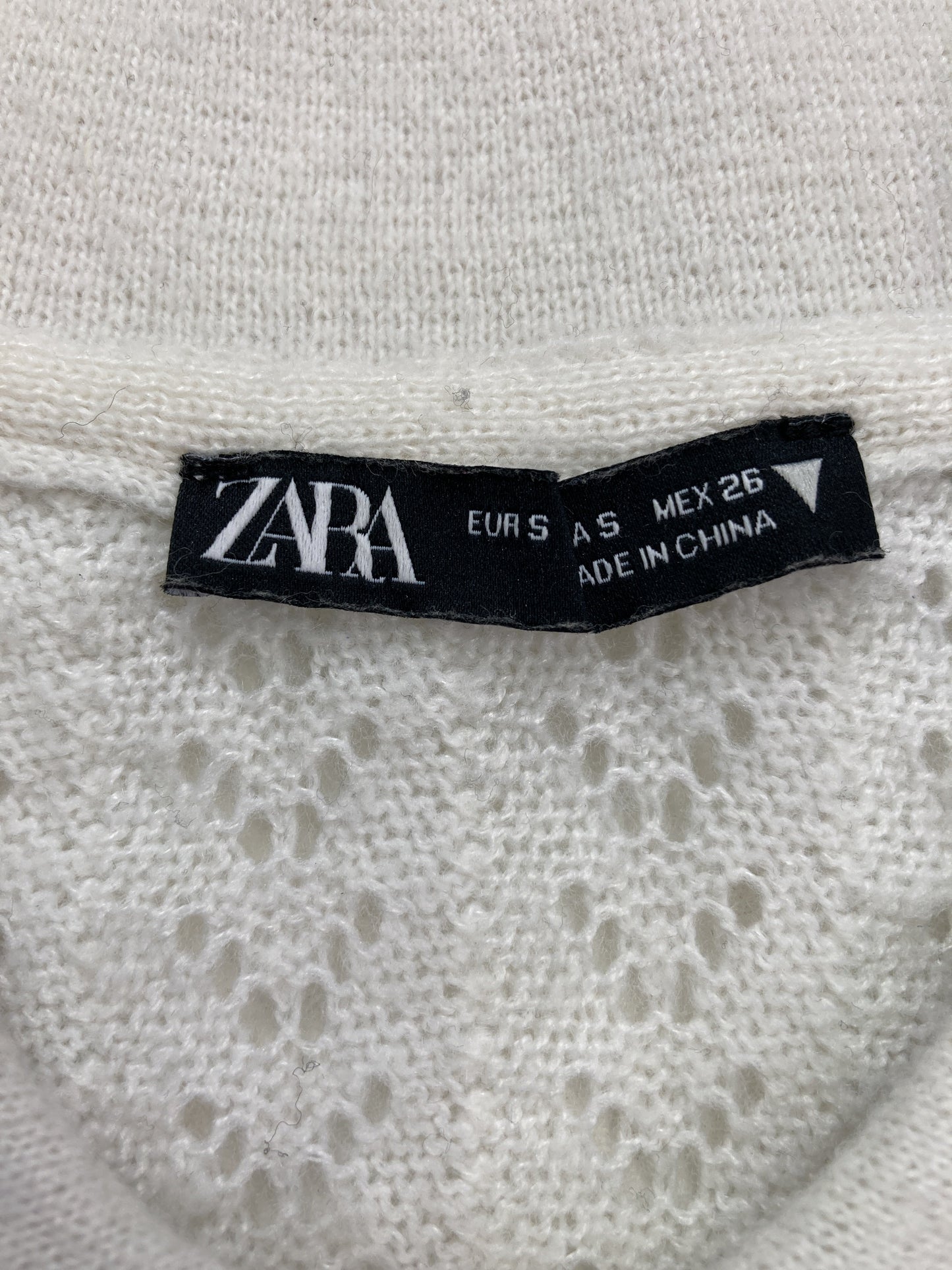 ZARA/ザラ/ニット/セーター/トップス/ホワイト/EUR S/USA S/MEX 26