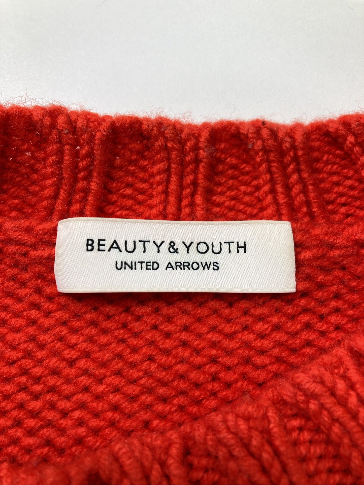 BEAUTY&YOUTH/ビューティーアンドユース/ニット/セーター/トップス/レッド