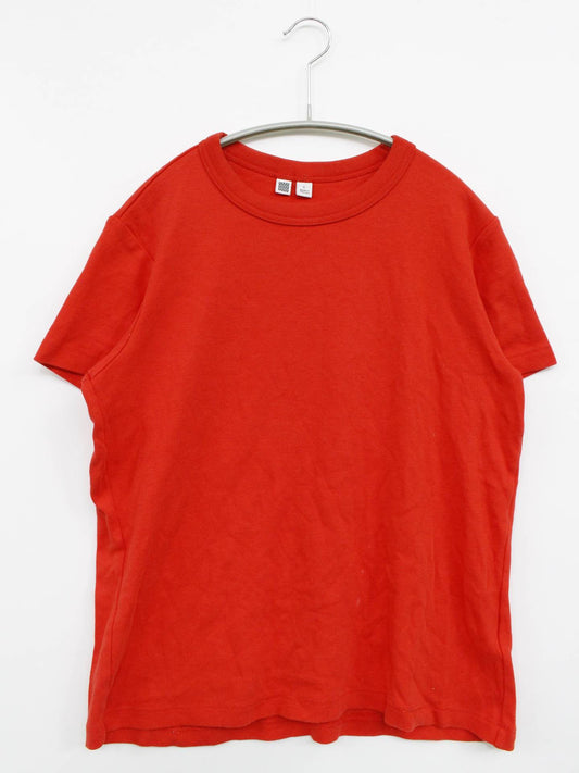 UNIQLO/ユニクロ/Tシャツ/カットソー/トップス/レッド/L