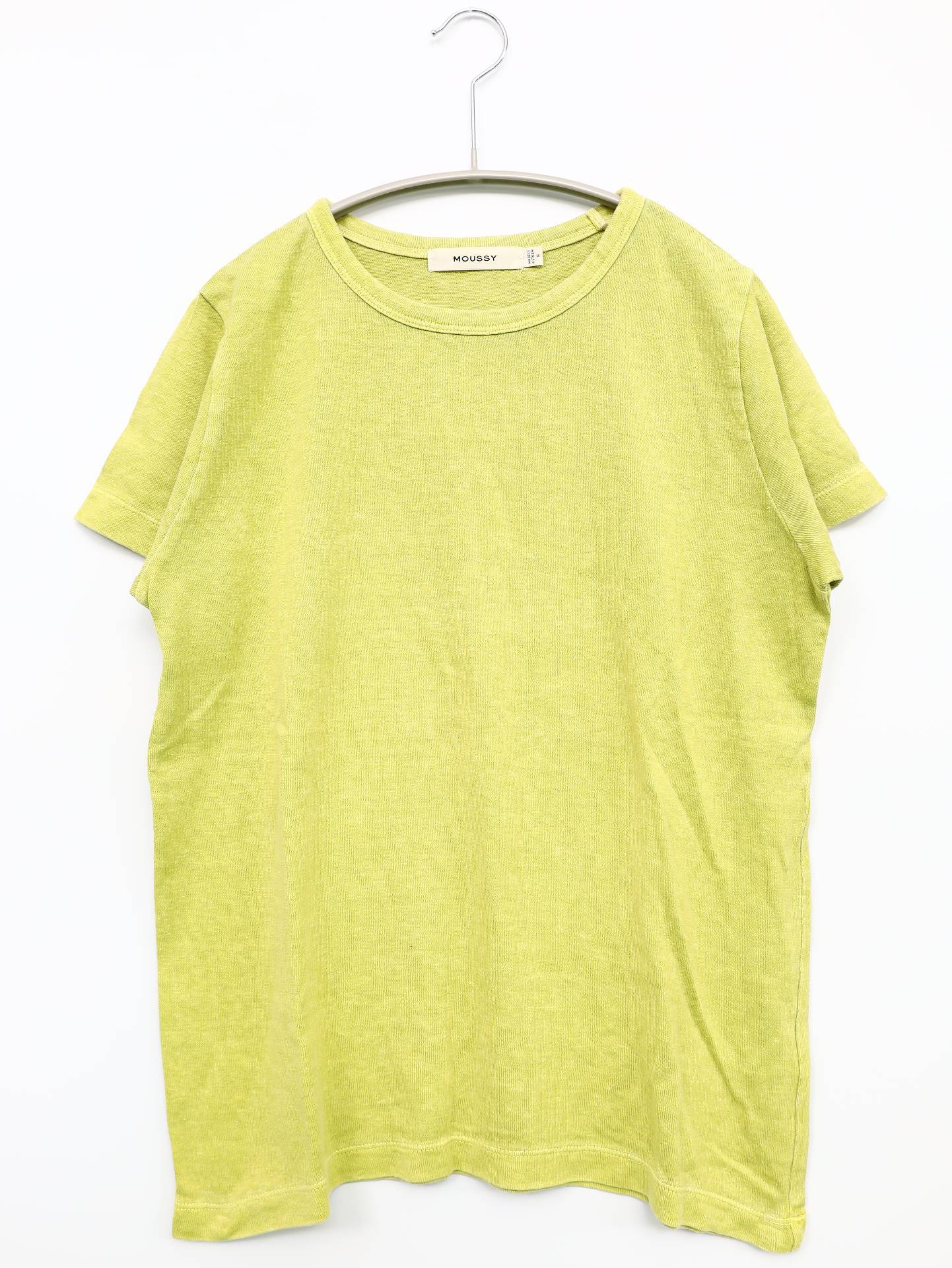MOUSSY/マウジー/Tシャツ/カットソー/トップス/イエロー/F