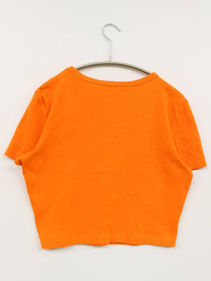 ZARA/ザラ/Tシャツ/カットソー/トップス/オレンジ/L
