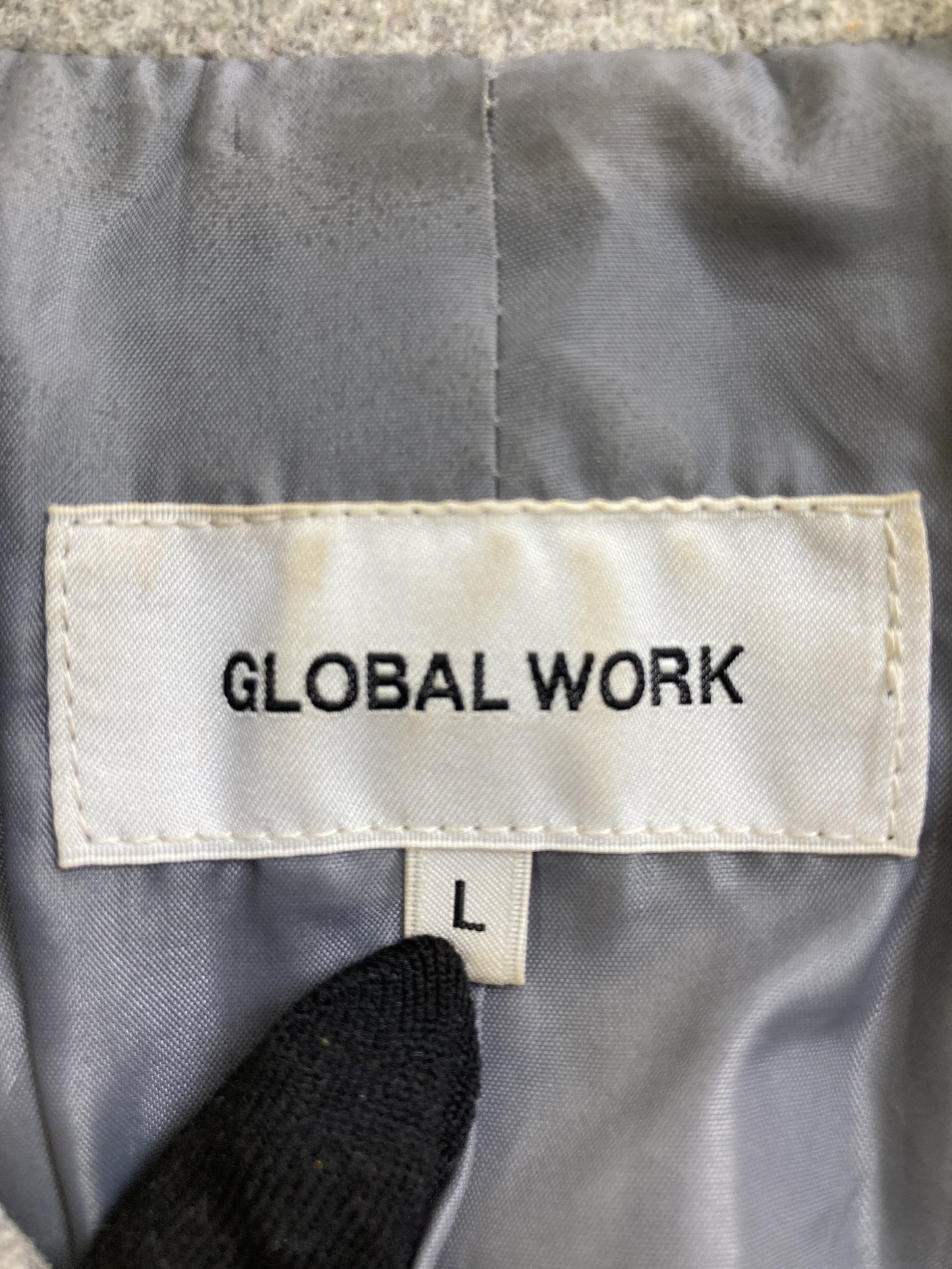 GLOBAL WORK/グローバルワーク/ステンカラーコート/ジャケット/アウター/グレー/L
