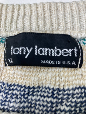 tony lambert/ニット/セーター/トップス/ホワイト/XL