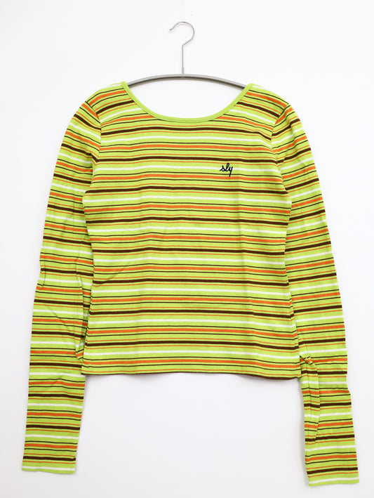 SLY/スライ/Tシャツ/カットソー/トップス/グリーン/165/80A