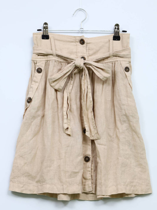 ZARA/ザラ/ミモレ/半端丈スカート/スカート/ベージュ/XS
