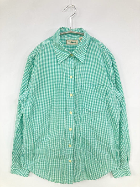 L.L.Bean/エルエルビーン/シャツ/ブラウス/トップス/ライトグリーン/S