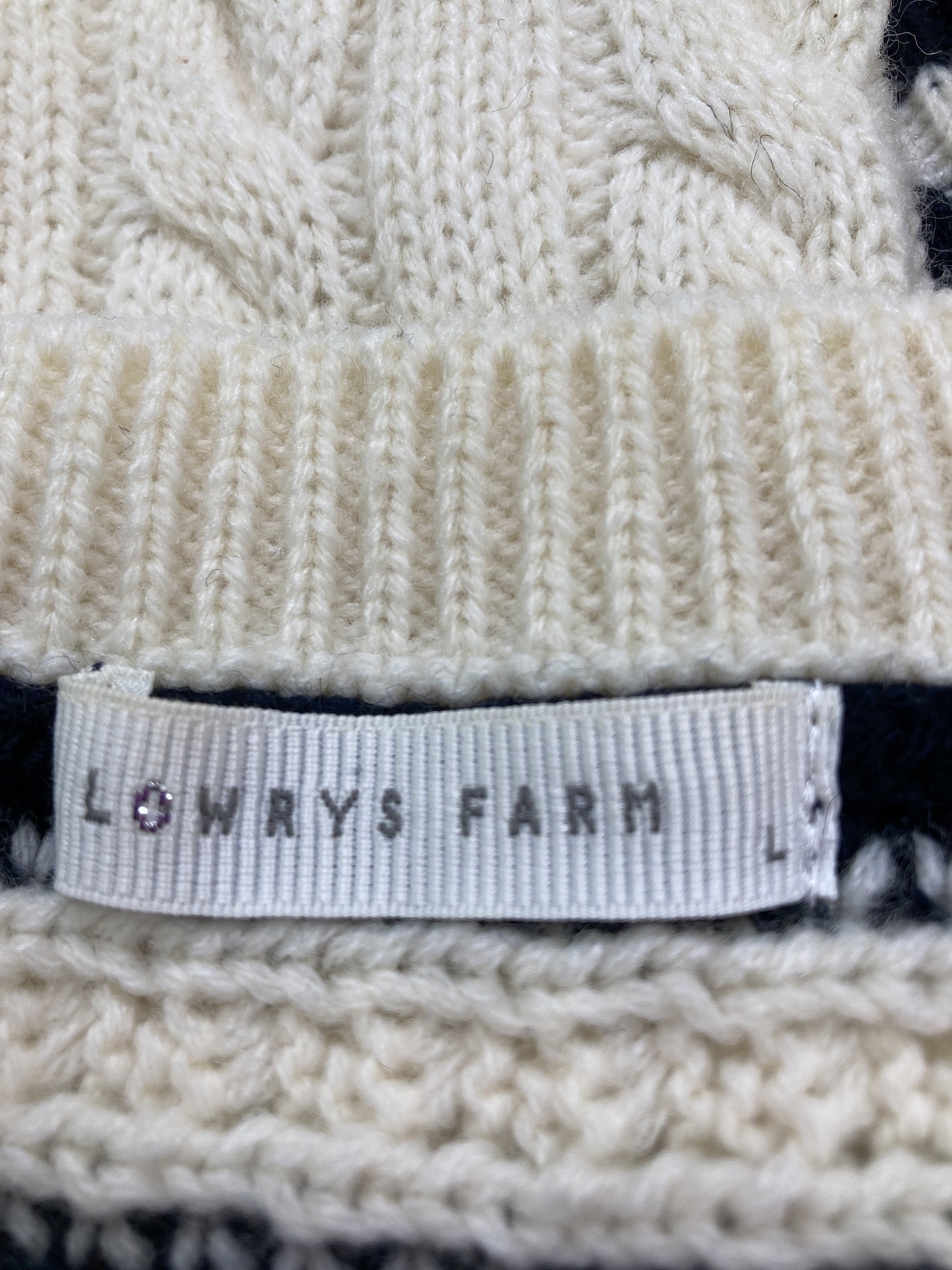 LOWRYS FARM/ローリーズファーム/ニット/セーター/トップス/ホワイト/L