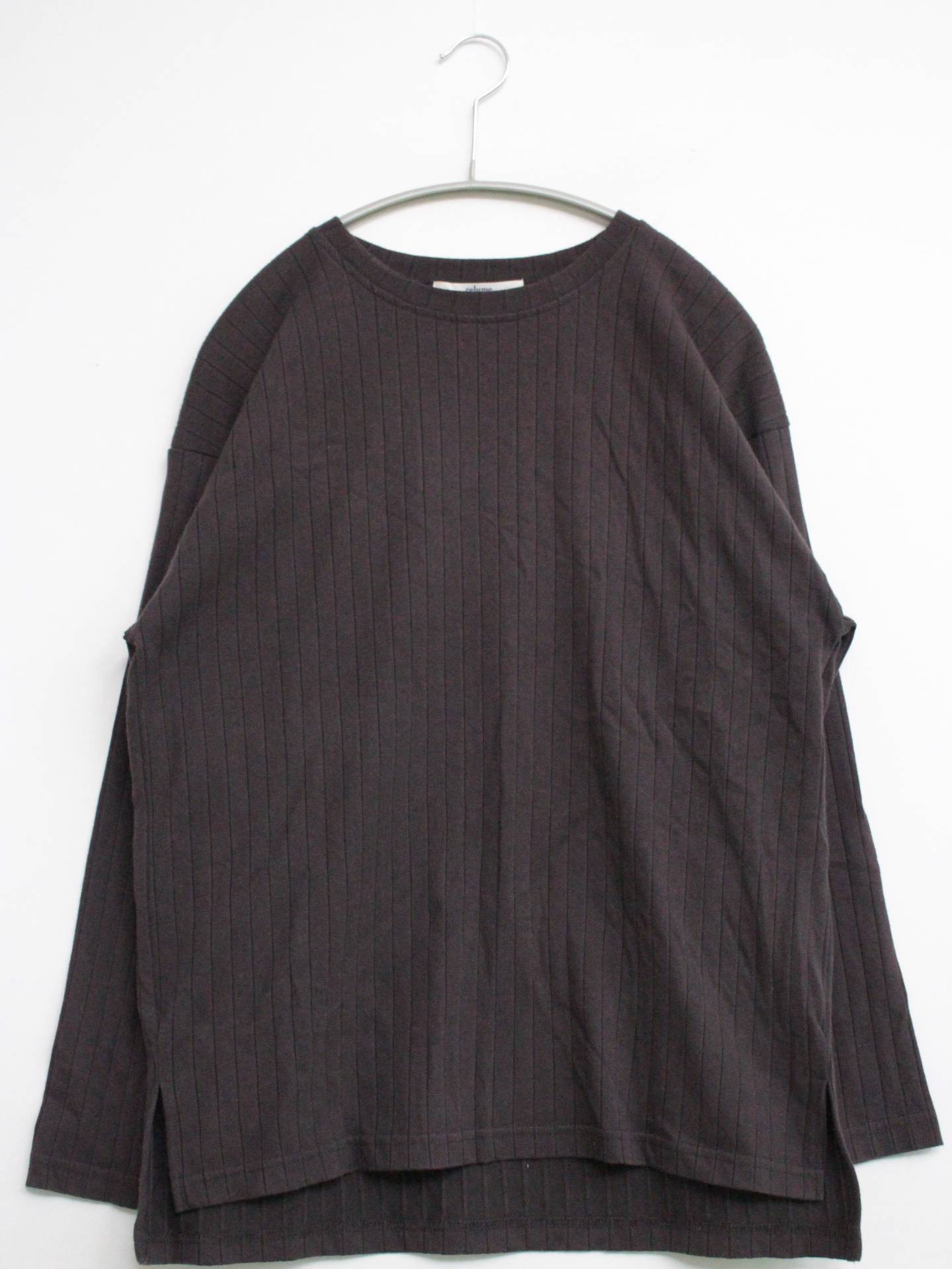 relume/レリューム/Tシャツ/カットソー/トップス/ブラウン/F