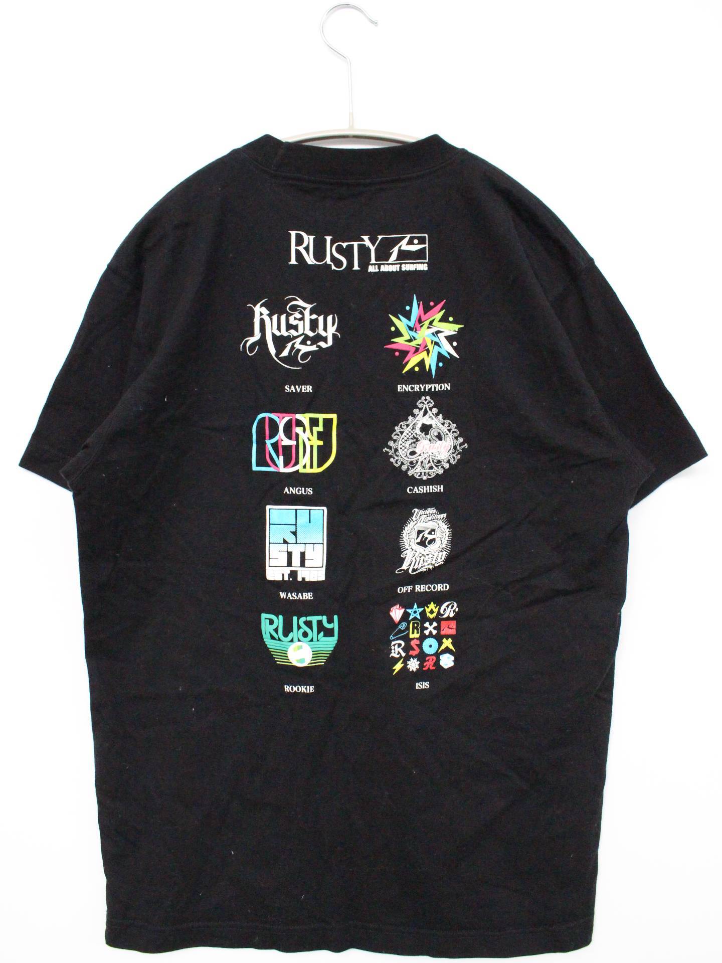 Rusty/Tシャツ/カットソー/トップス/ブラック/M
