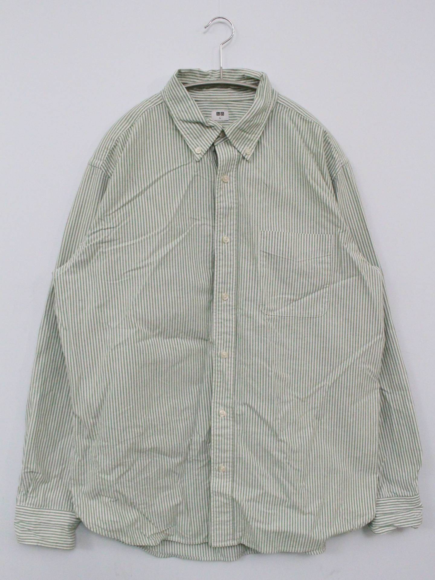 UNIQLO/ユニクロ/シャツ/ブラウス/トップス/グリーン/L