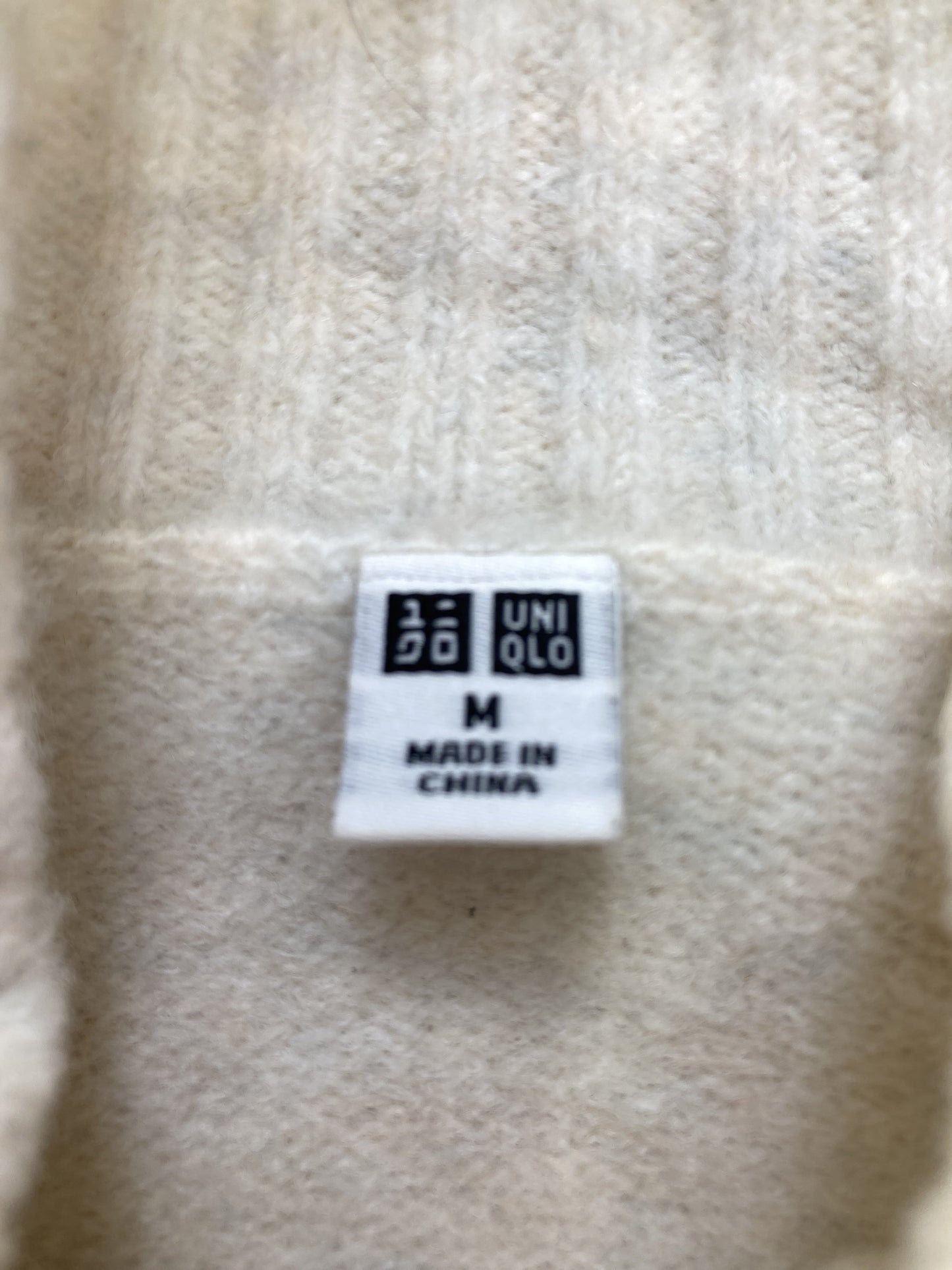UNIQLO/ユニクロ/ニット/セーター/トップス/ベージュ/M
