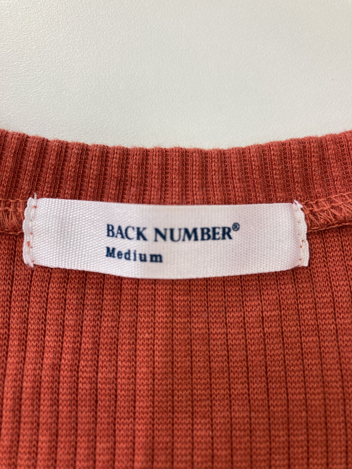 BACK NUMBER/ニット/セーター/トップス/オレンジ/Medium