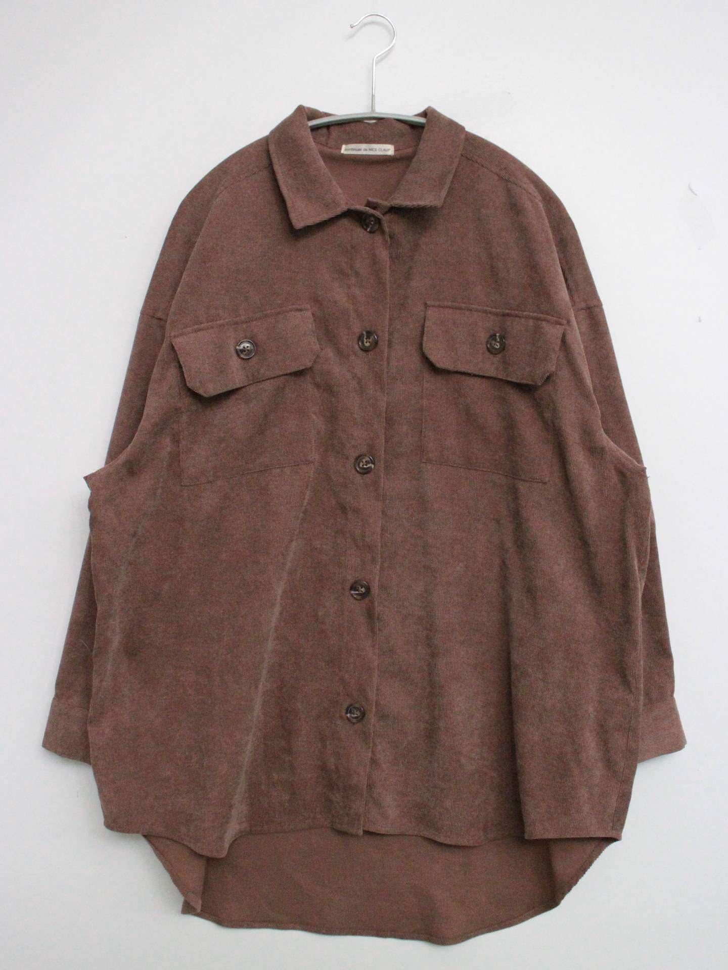 continuer de NICE CLAUP/コンティニューデナイスクラップ/シャツ/ブラウス/トップス/ブラウン
