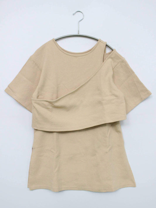 Alumu./Tシャツ/カットソー/トップス/ベージュ/1