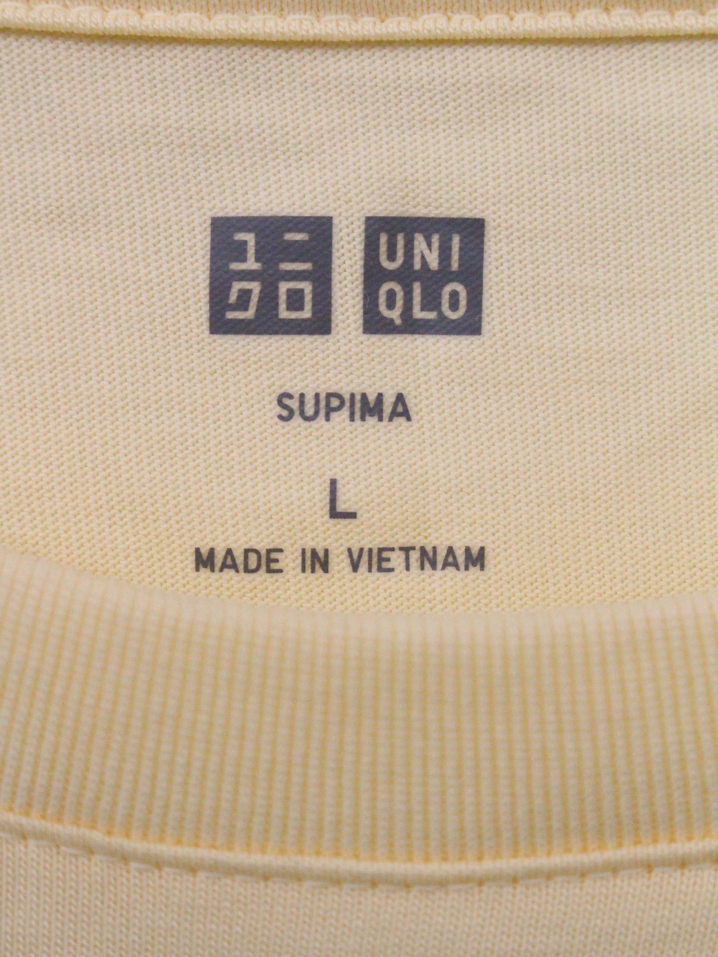 UNIQLO/ユニクロ/Tシャツ/カットソー/トップス/イエロー/L