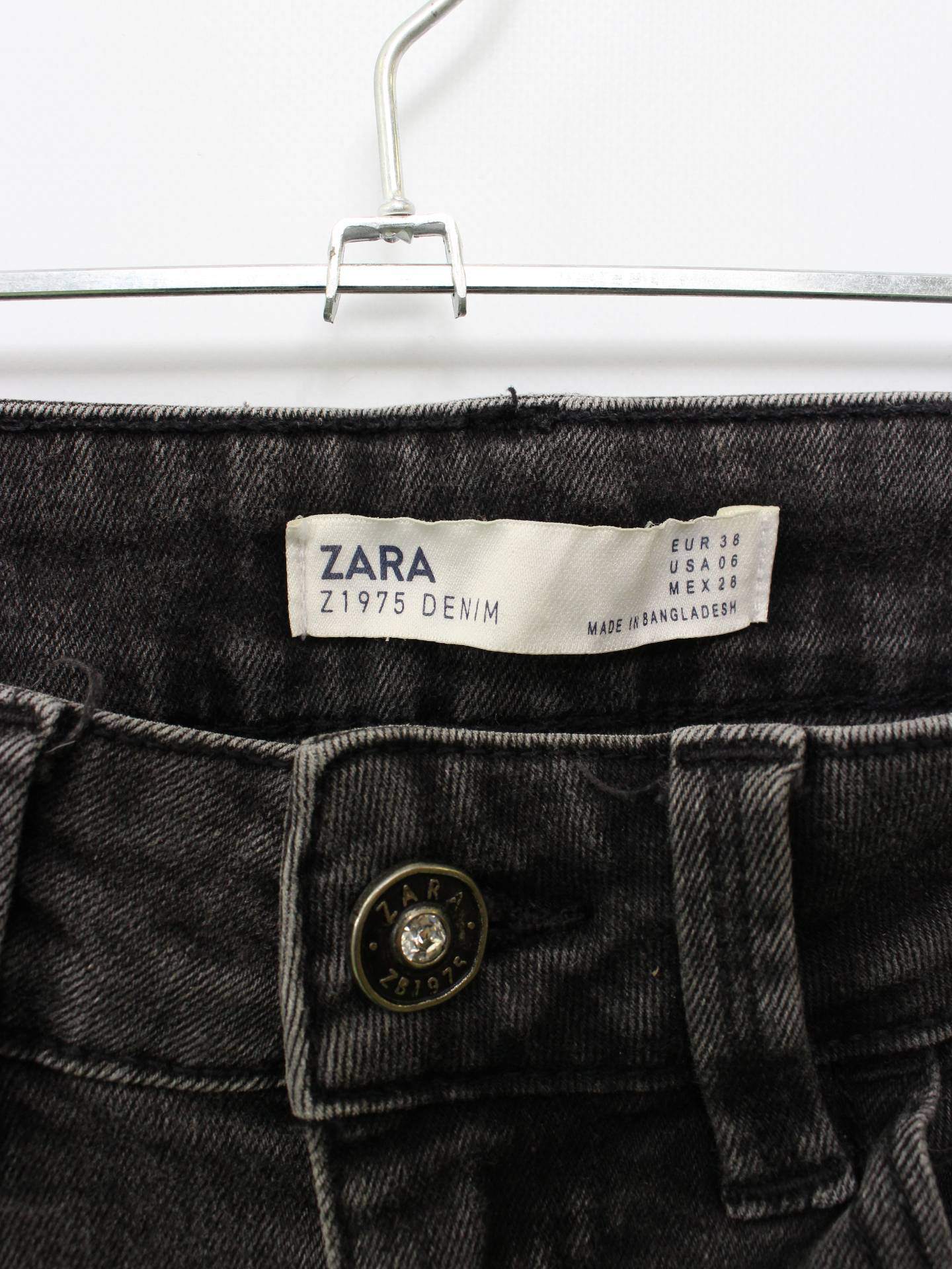 ZARA/ザラ/デニムパンツ/パンツ/グレー/EUR38/USA06/MEX28