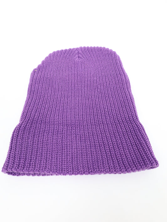 ニットキャップ/ビーニー/帽子/パープル/FREE