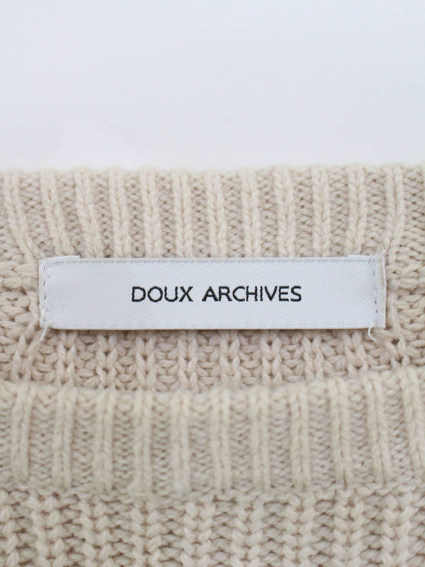 DOUX ARCHIVES/Tシャツ/カットソー/トップス/アイボリー/M
