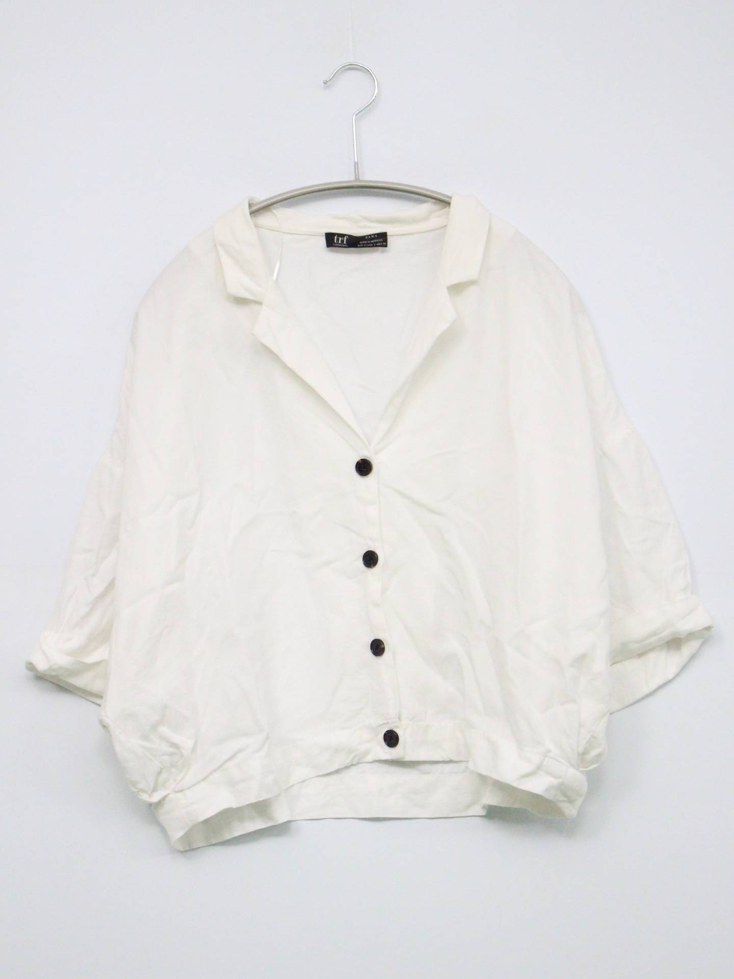 ZARA/ザラ/シャツ/ブラウス/トップス/ホワイト/S