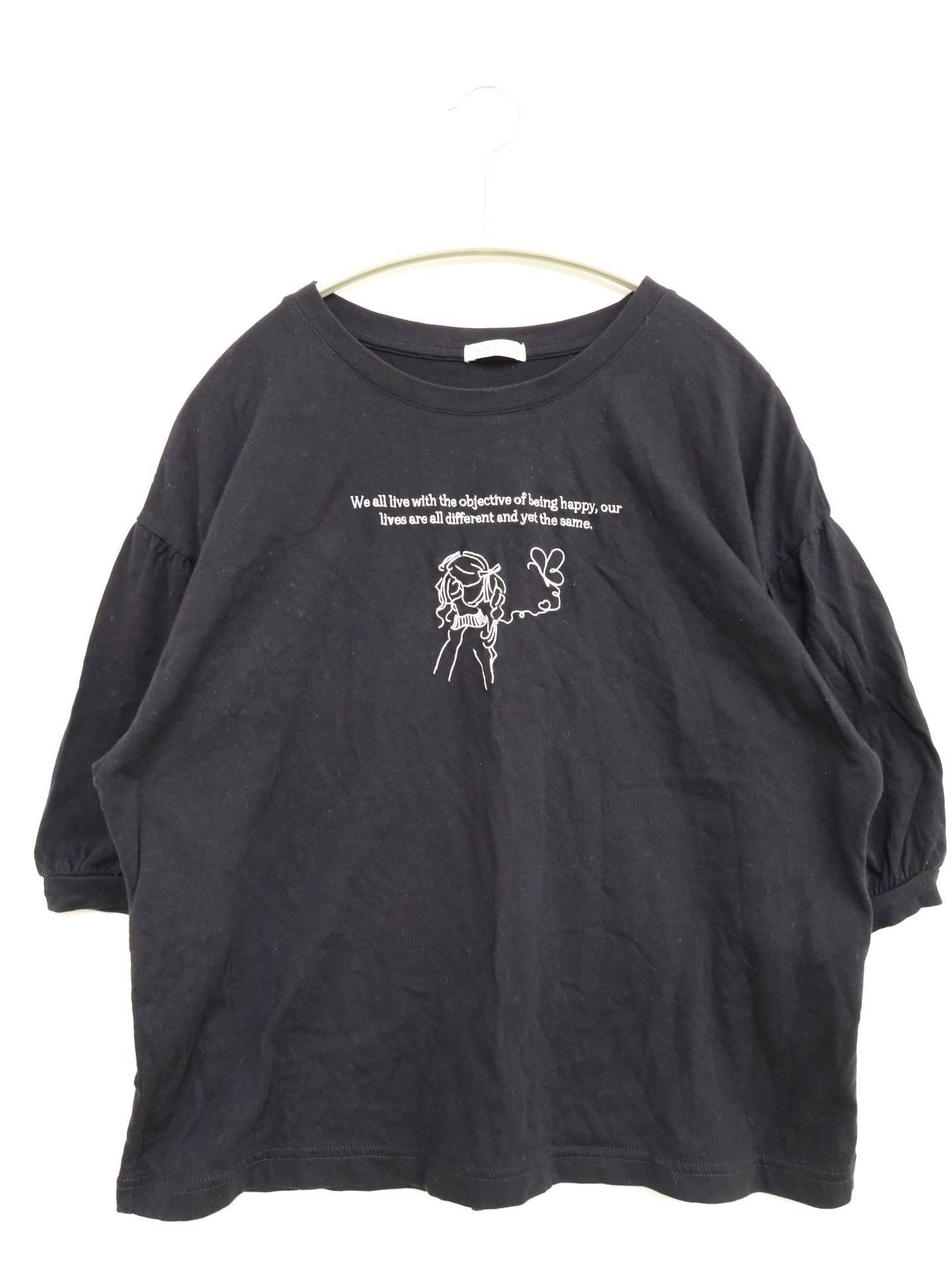 COLZA/コルザ/Tシャツ/カットソー/トップス/ブラック/M