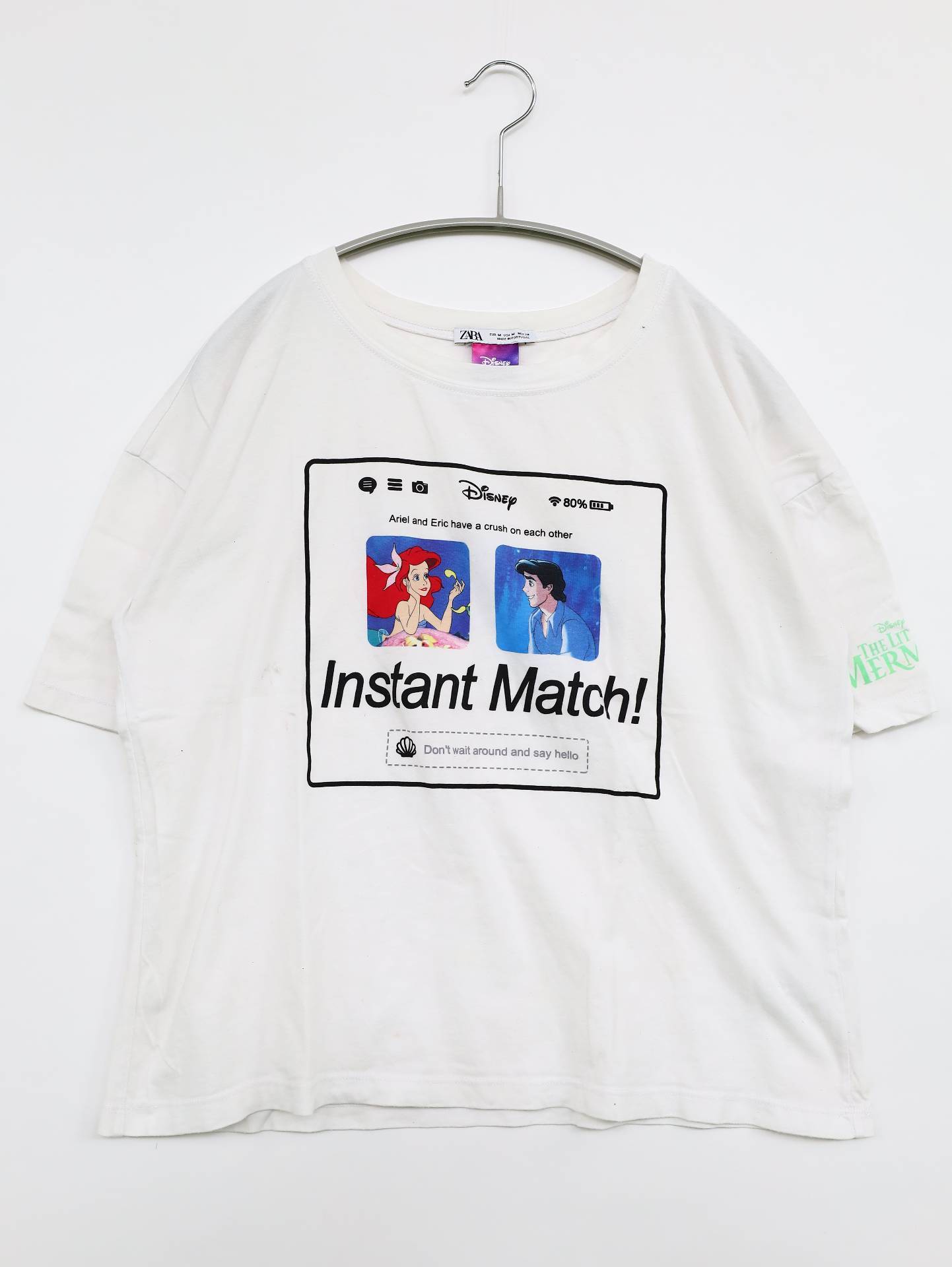 ZARA/ザラ/Tシャツ/カットソー/トップス/ホワイト/EUR M/USA M/ MEX 28