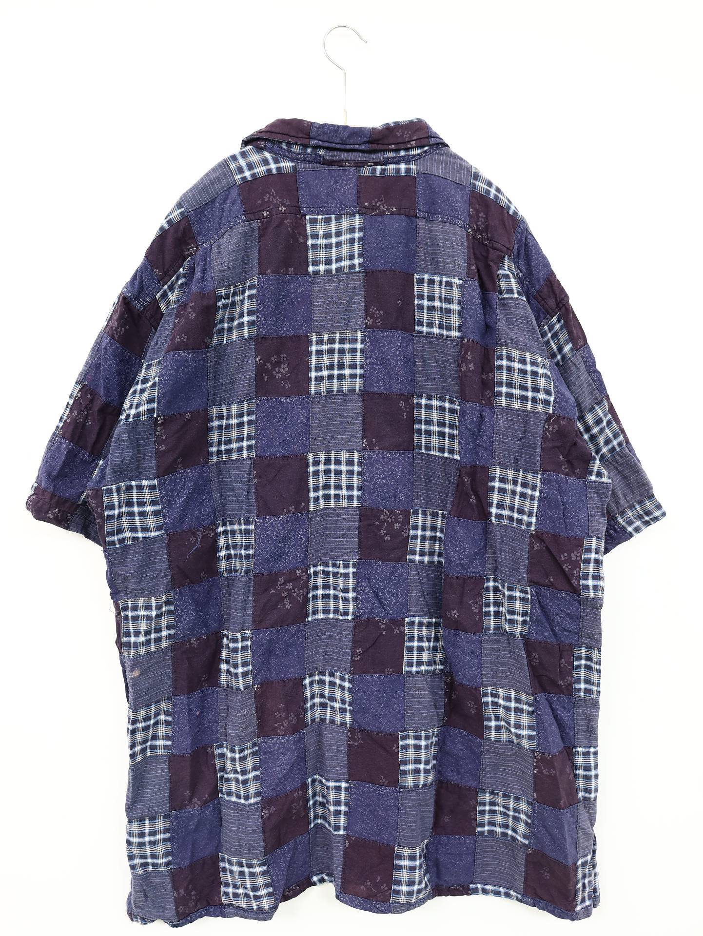 KANSAI JEANS/シャツ/ブラウス/トップス/ネイビー/3L