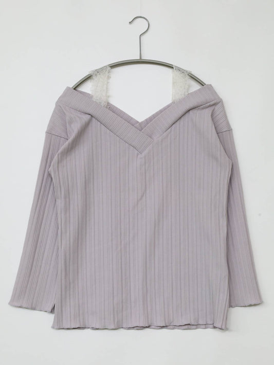 NICE CLAUP/ナイスクラップ/Tシャツ/カットソー/トップス/パープル