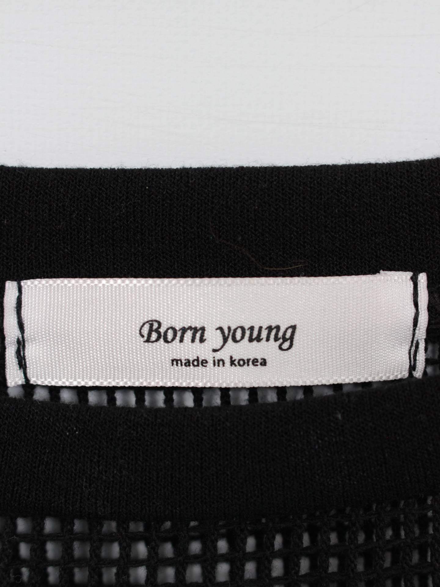 Born young/ニット/セーター/トップス/ブラック