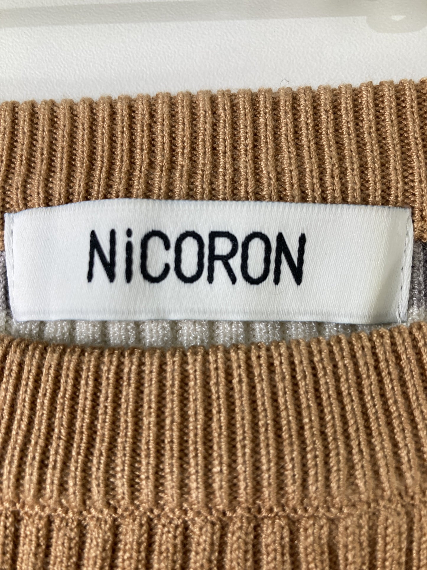 NICORON/ワンピース/ワンピース/ドレス/ベージュ/F