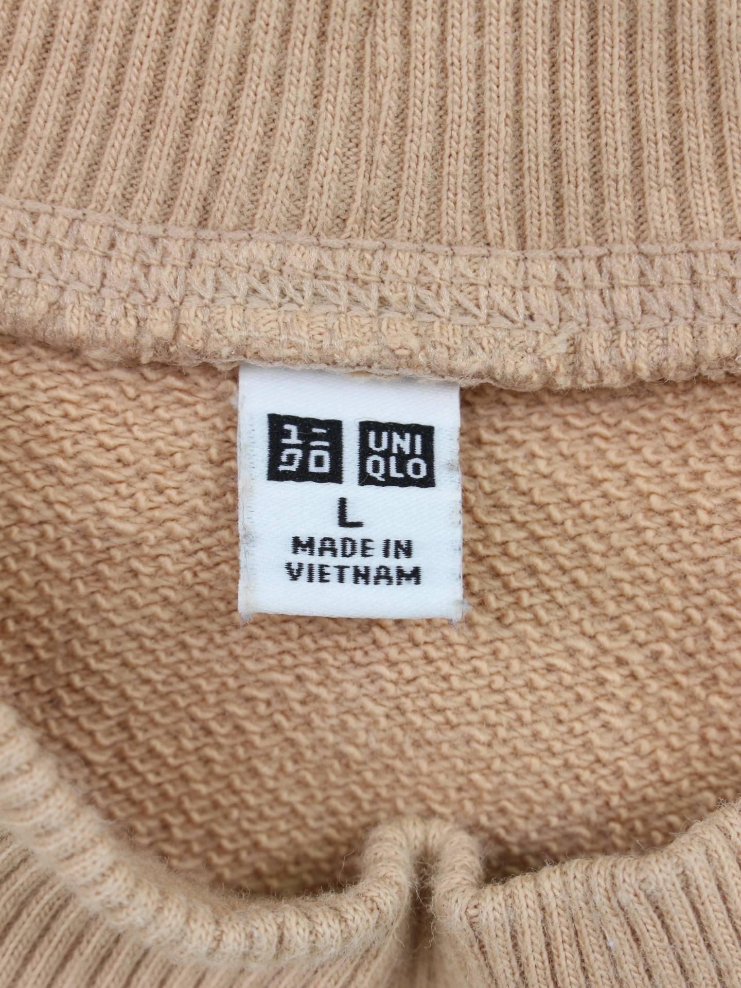 UNIQLO/スウェット/トップス/ベージュ/L