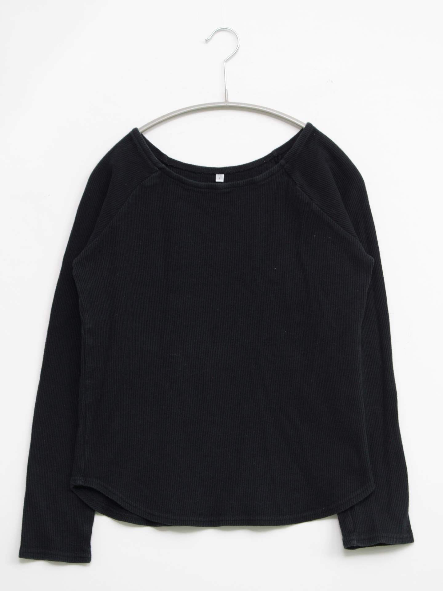 Tシャツ/カットソー/トップス/ブラック/L