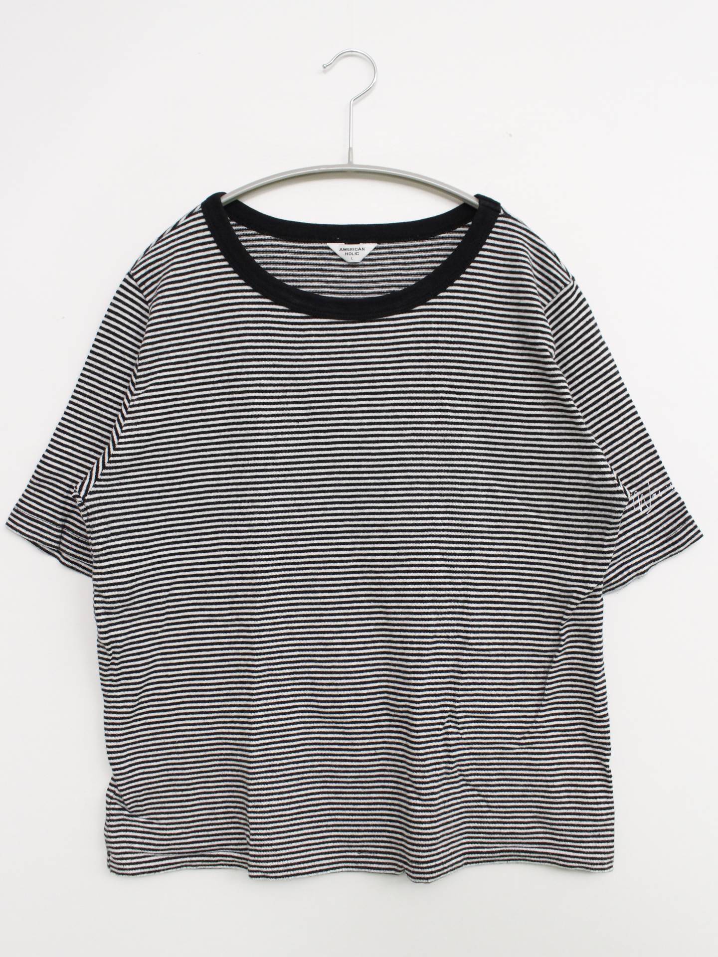 AMERICAN HOLIC/アメリカンホリック/Tシャツ/カットソー/トップス/ブラック/L