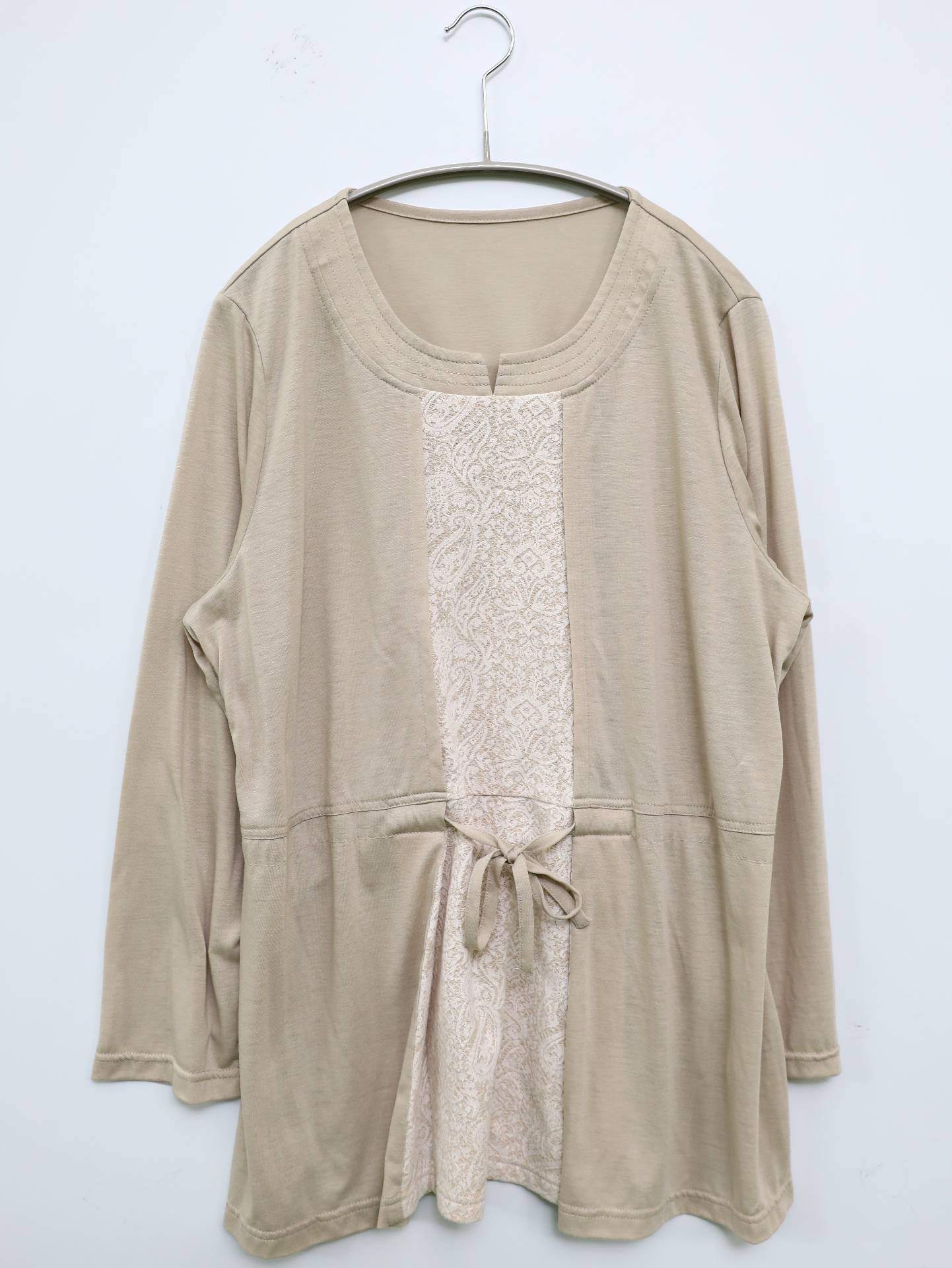 NOVE DUE/Tシャツ/カットソー/トップス/ベージュ/LL