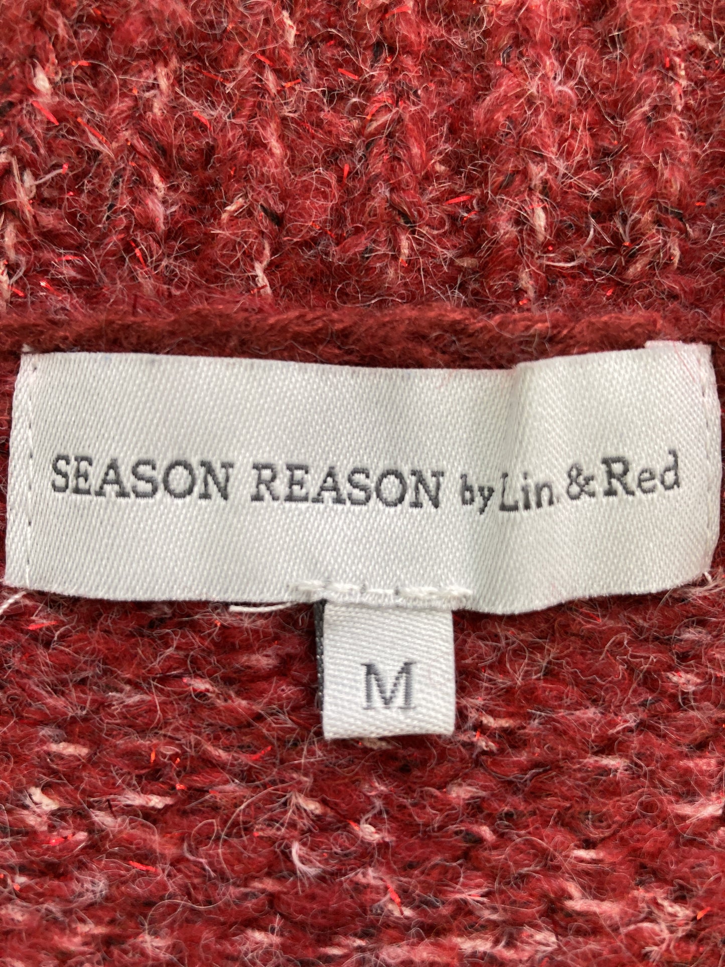 SEASON REASON by Lin&Red/ニット/セーター/トップス/レッド/M