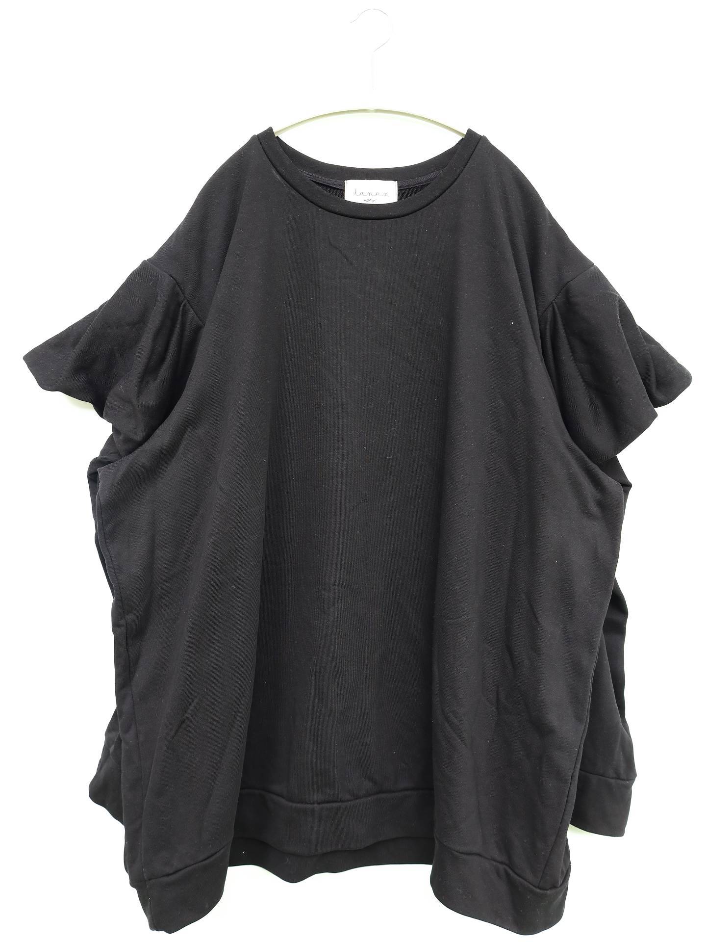 lanan/Tシャツ/カットソー/トップス/ブラック