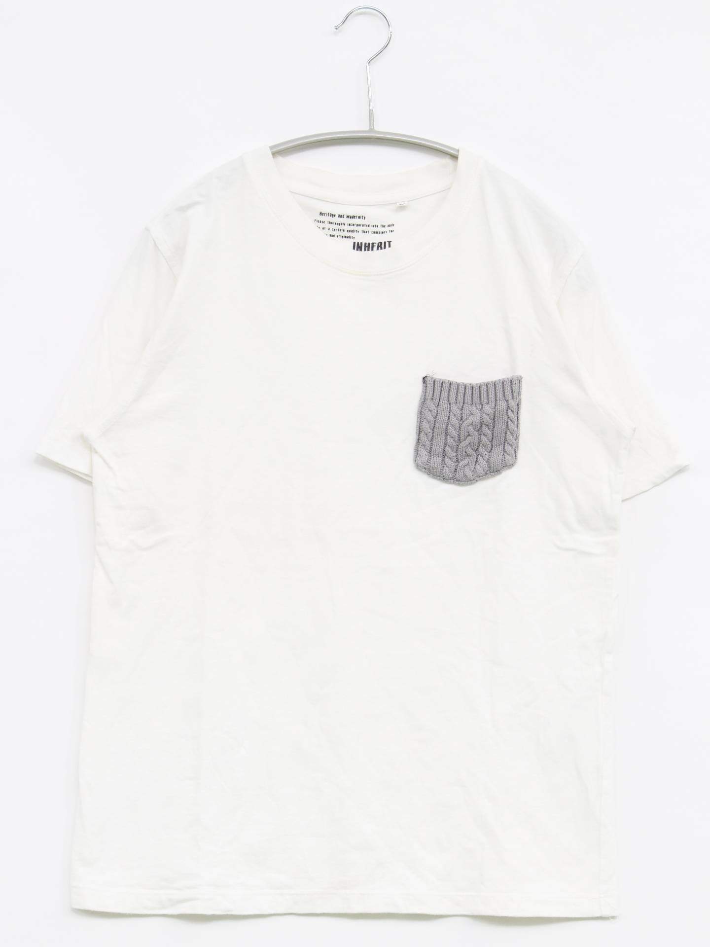 INHERIT/Tシャツ/カットソー/トップス/ホワイト/38